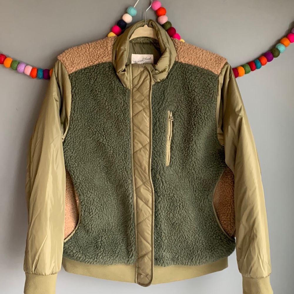 Universal Thread Green Utility Sherpa Jacket